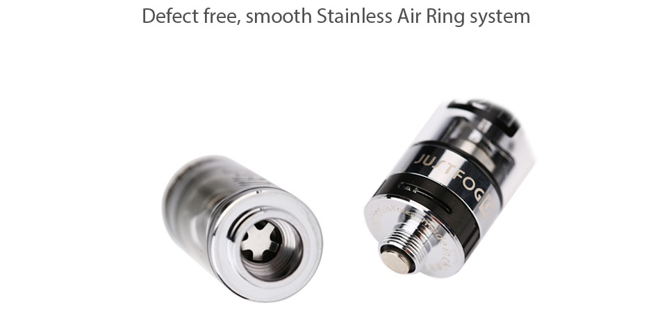 JUSTFOG Q16 Starter Kit 900mAh Defect free  smooth Stainless Air Ring system