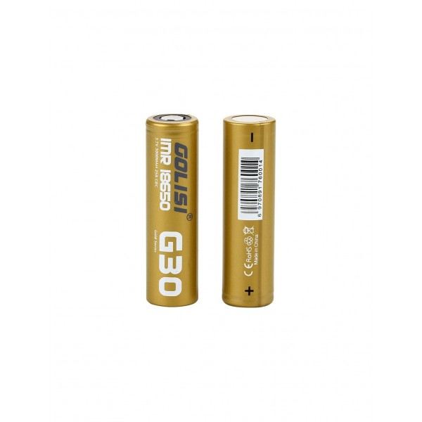 Golisi G30 IMR 18650 High-drain Li-ion Battery 25A 3000mAh 2pcs