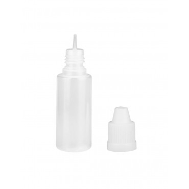 Unassembled LDPE Semi-transparent Plastic Dropper Bottle 15ml 2500pcs