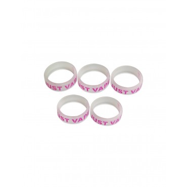 Silkprint Decorative Silicone Ring 5pcs