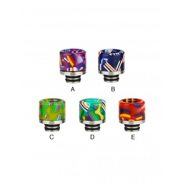 Resin National Flag Curved 510 Drip Tip 0326