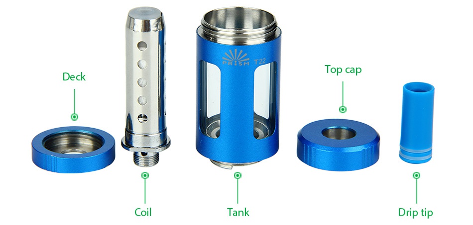 Innokin Endura T22 Starter Kit 2000mAh Deck p cap Coil ank Drip tip