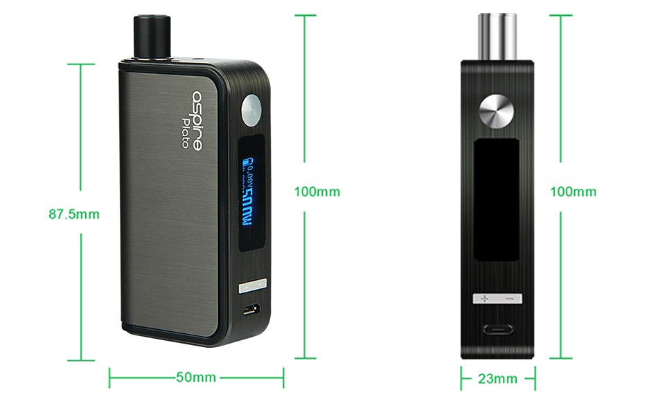 Aspire Plato 50W TC Kit 2500mAh 9