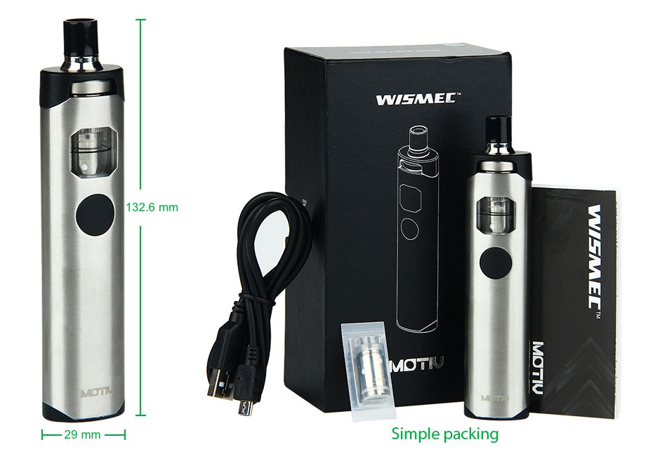WISMEC Motiv Starter Kit 2200mAh WAMEL MOTR 29mm  Simple packing