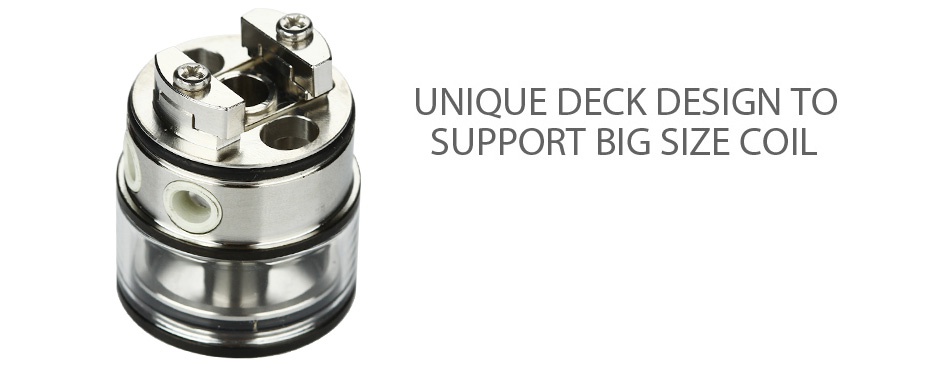 WOTOFO Serpent RDTA 2.5ml UNIQUE DECK DESIGN TO SUPPORT BIG SIZE COIL