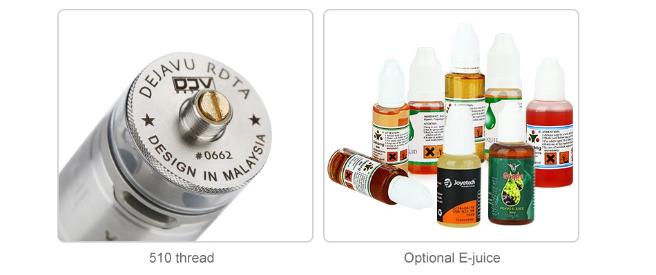 DEJAVU RDTA 2ml  0662 N IN N 510 thread Optional E juice