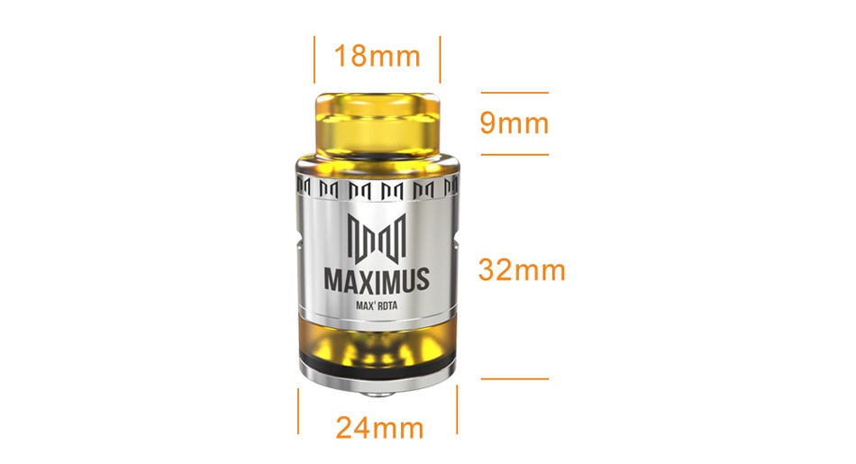 OUMIER Maximus Max RDTA 3ml 18m 9m a nn hn ha ba MAXIMUS 32mm MAX ROTA 24mm