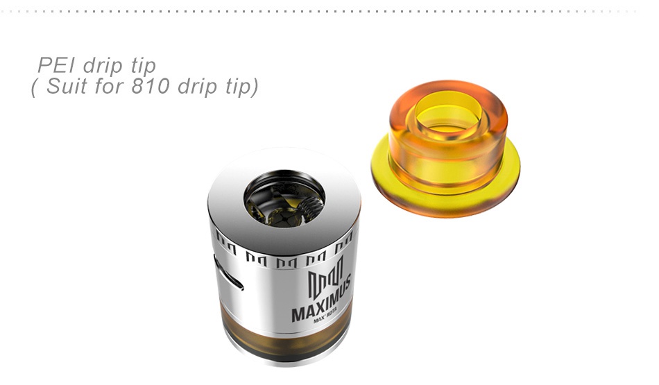 OUMIER Maximus Max RDTA 3ml PEl drip tip Suit for 810 drip tip