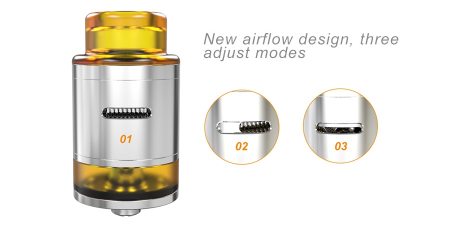 OUMIER Maximus Max RDTA 3ml New airflow design  three adjust modes 01 02 03