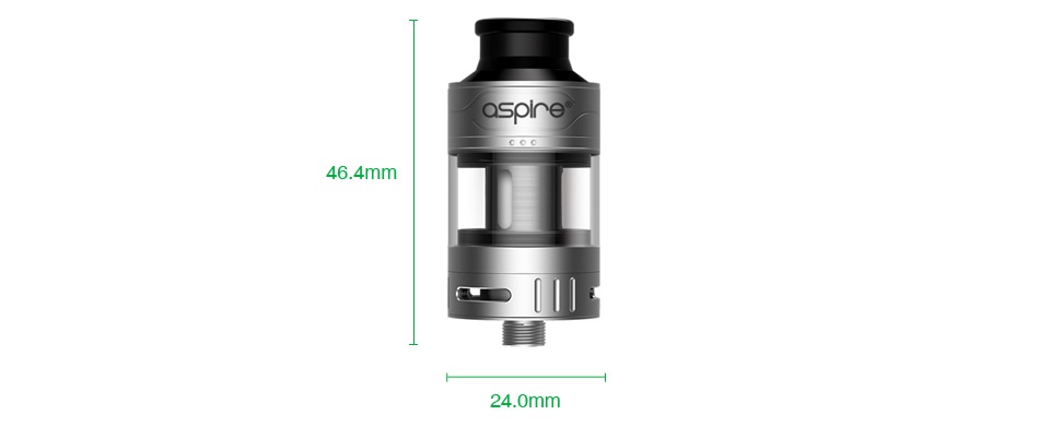 Aspire Cleito Pro Subohm Tank 3ml/2ml 46 4mm 24 0mm