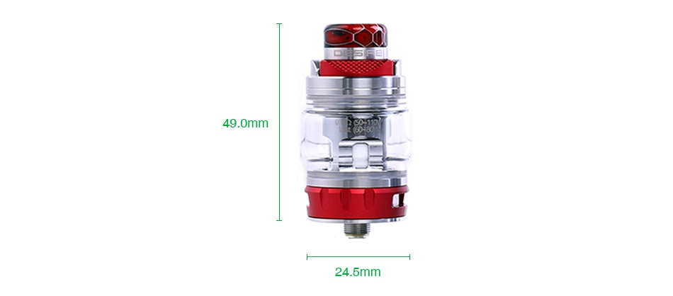 Desire Bulldog Subohm Tank 4.3ml 49 0mm 24 5mm