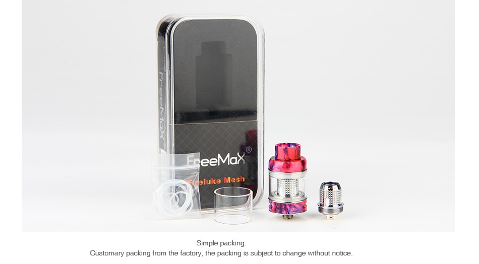 Freemax Fireluke Mesh Subohm Tank 2ml/3ml ee Simple packing Customary packing from the factory  the packing is subject to change without notice
