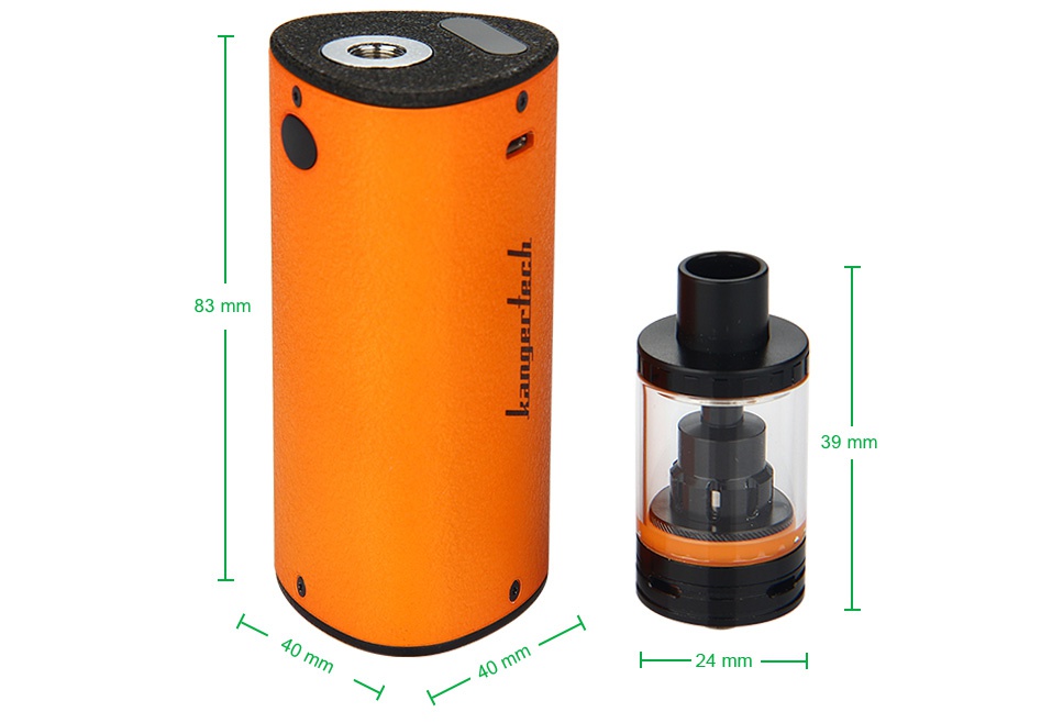 Kangertech K-KISS Starter Kit 6300mAh ood grian black Red Orange