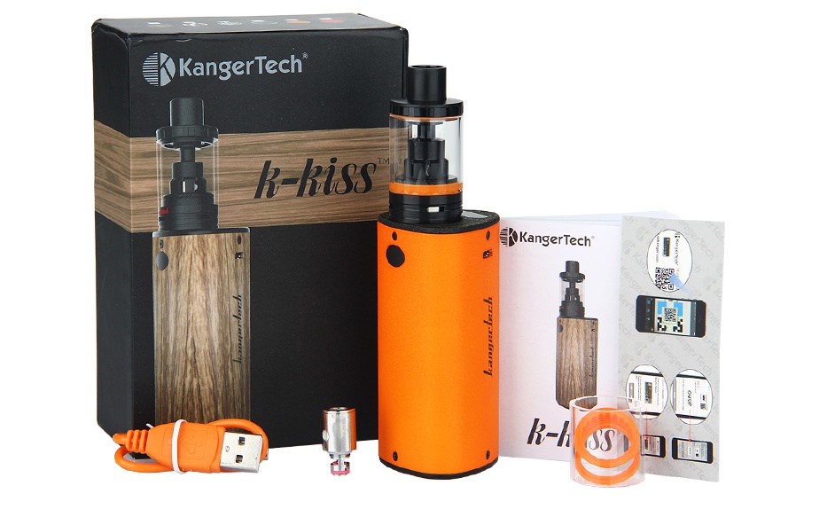 Kangertech K-KISS Starter Kit 6300mAh ood grian black Red Orange