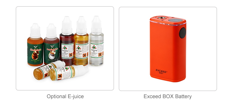 Joyetech Exceed D22C Atomizer 2ml   Optional E juice Exceed BOX Battery