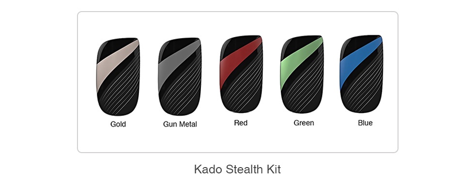 Kado Stealth Cartridge 2ml Gold Gun Metal Green Kado stealth Kit