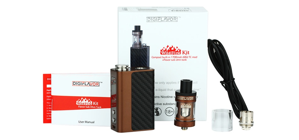 Digiflavor WildFire 60W TC Kit 1700mAh SS Coffee