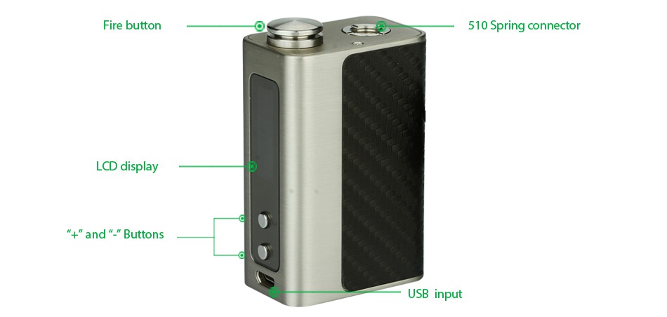 Digiflavor WildFire 60W TC Kit 1700mAh SS Coffee