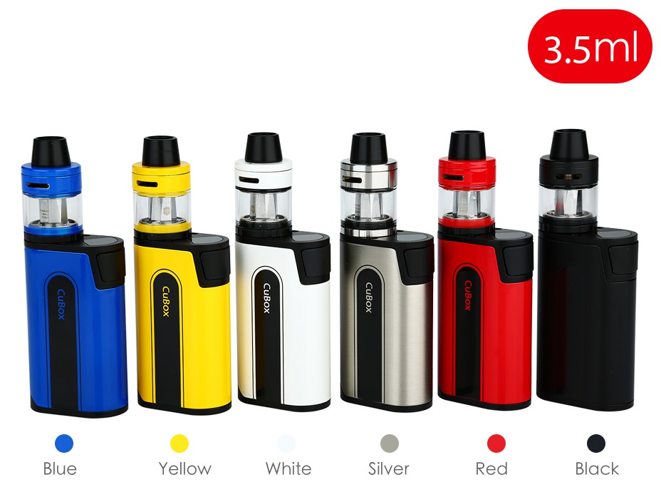 Joyetech CuBox with CUBIS 2 Kit 3000mAh 3 5m Blue Yellow White Silver Red Black