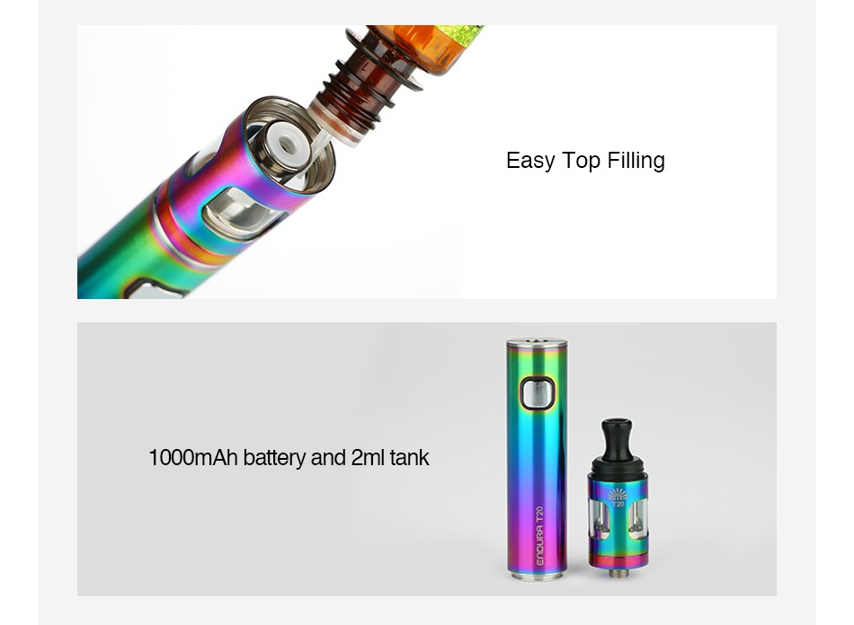 Innokin Endura T20 Starter Kit 1000mAh Easy Top Filling 1000mAh battery and 2ml tank