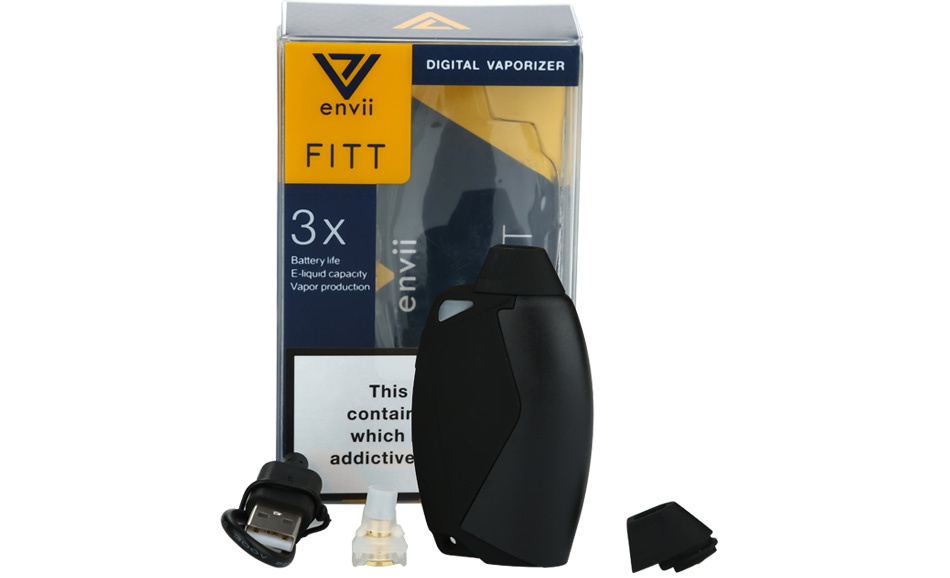 Envii FITT Starter Kit 650mAh DIGITAL VAPORIZER envI FITT 3 Battery life E hqund capacty Vapor producton contai addictive