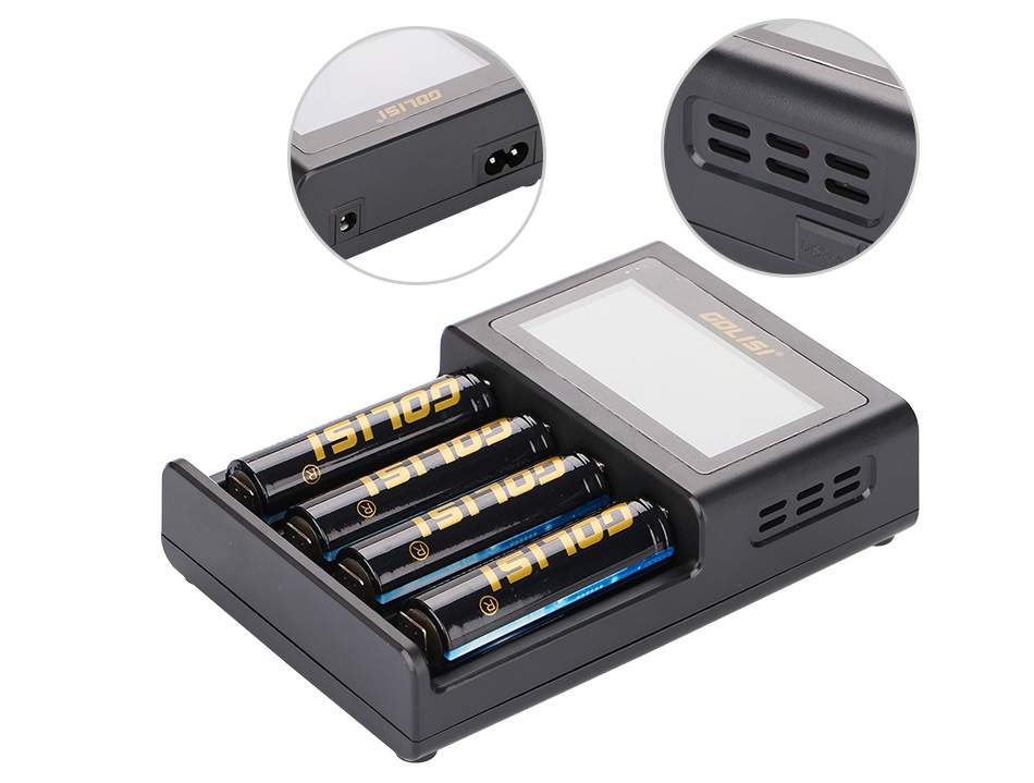 Golisi S4 2.0A Smart Charger with LCD Screen LOLISI 43 4  43 4 839  39 CH1 CH2 CH3 CH4