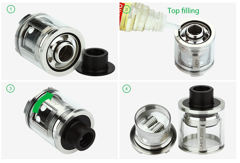 IJOY Limitless Subohm Tank 2ml n Top filling