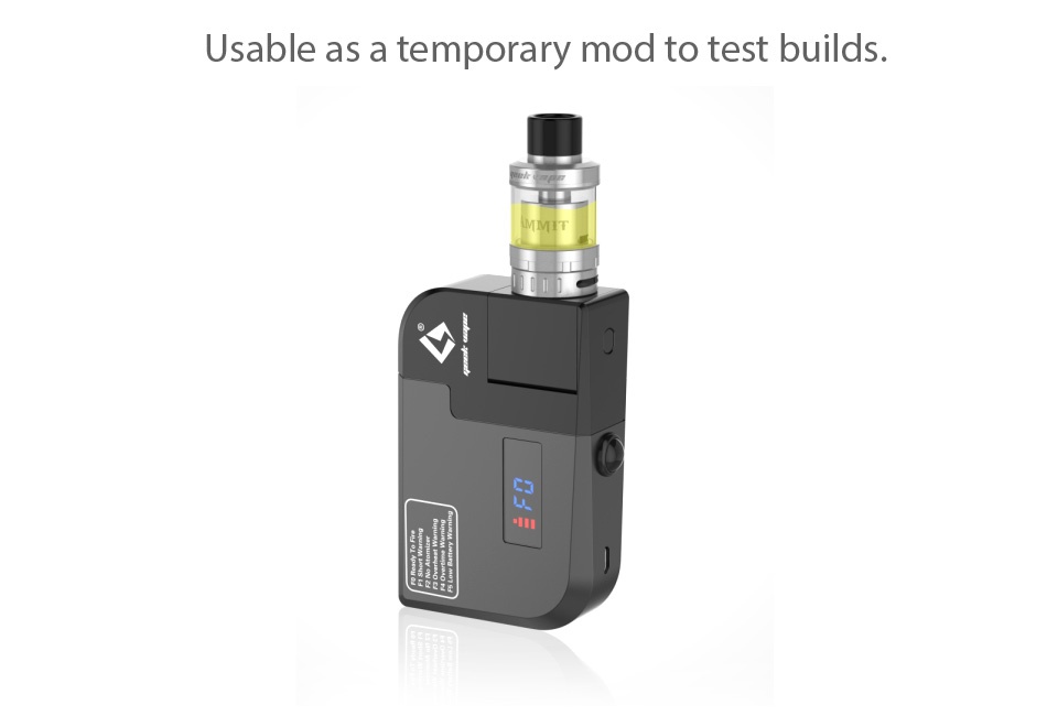 GeekVape Tab Pro Ohm Meter Usable as a temporary mod to test builds