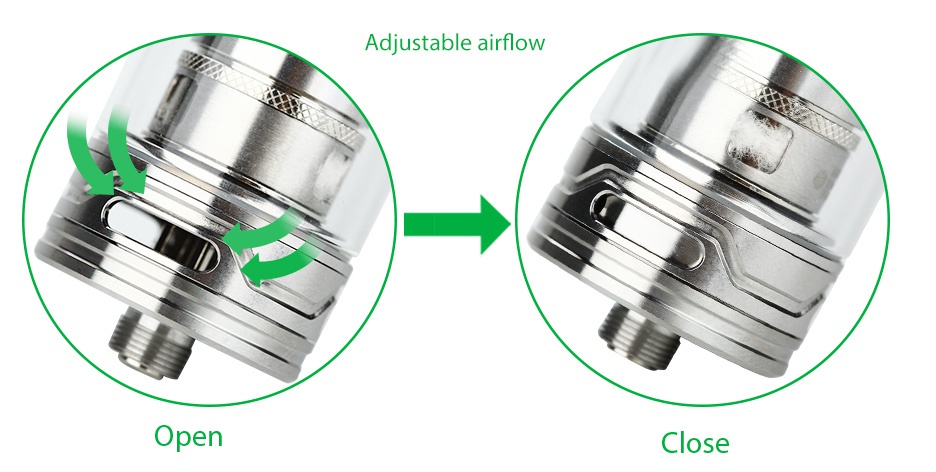 Joyetech ORNATE Atomizer 6ml Adjustable airflow Open Close