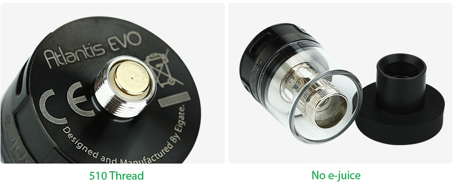 Aspire Atlantis EVO Standard Tank Kit 2ml Atlantis EVO 510 Thread No e juice
