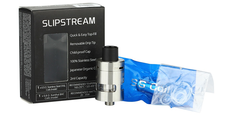 Innokin SlipStream Atomizer 2ml 5L PsTR AM 00  Stainless Steel 2ml Capacity 1 0 5Q Stainless stee3 Re