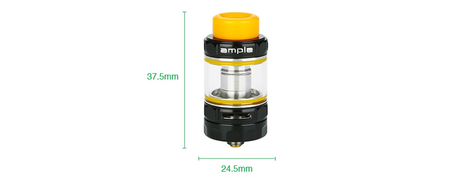 Ample Mace Subohm Tank 2ml/3ml ample 37 5mm 24 5mm