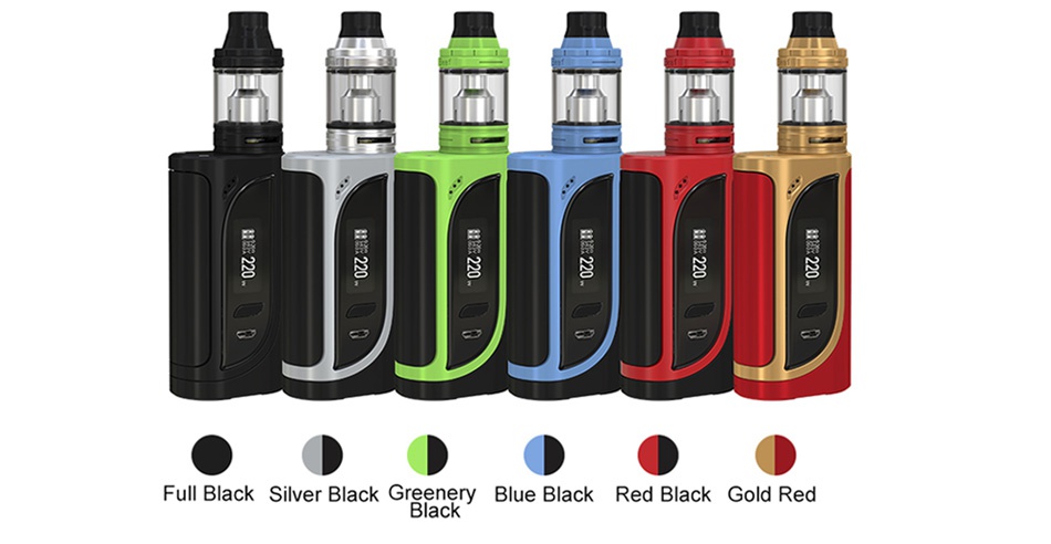 Eleaf iKonn 220 with Ello Kit Full Black Silver Black Greenery Blue Black Red Black Gold Red Black