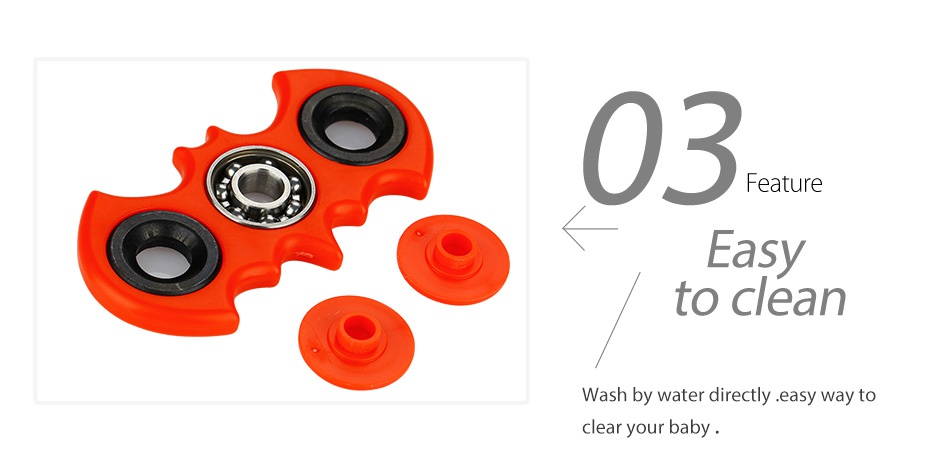 ABS Batman Hand Spinner Fidget Toy 03 Feature Easy to clean ash by water directly easy way to clear your baby