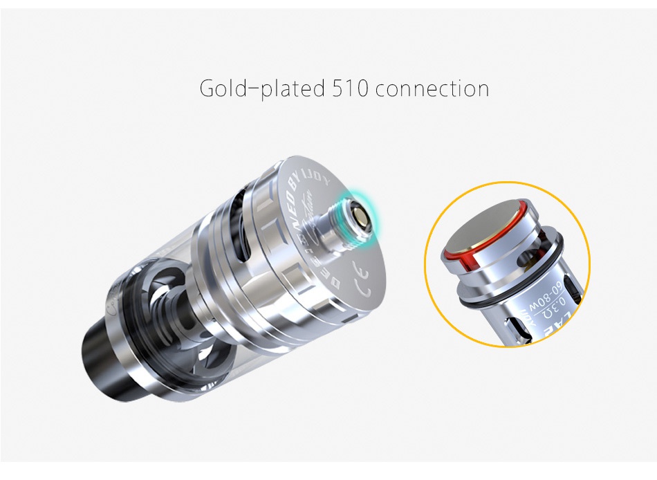 IJOY Captain Subohm Tank 4ml Gold plated 510 connection