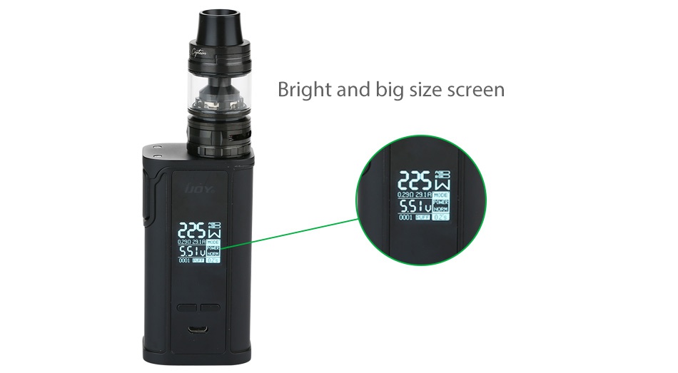 IJOY Captain PD1865 225W with Captain S Tank TC Kit Bright and big size screen 25  2eS
