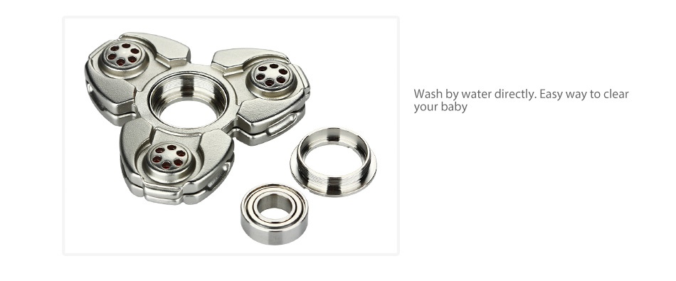CKF Tri-Bar Hand Spinner Wash by water directly  Easy way to clear your baby