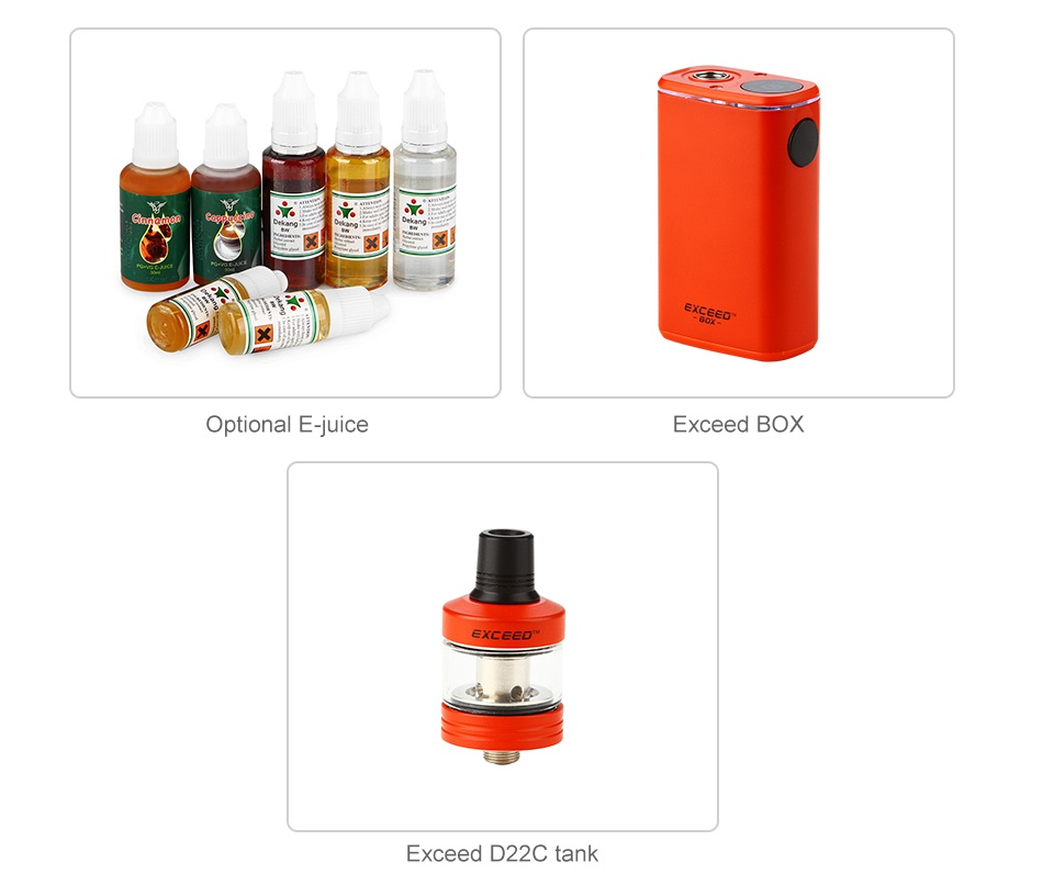 Joyetech Exceed Box with Exceed D22C Starter Kit 3000mAh Optional E juice Exceed boX Exceed D22C tank