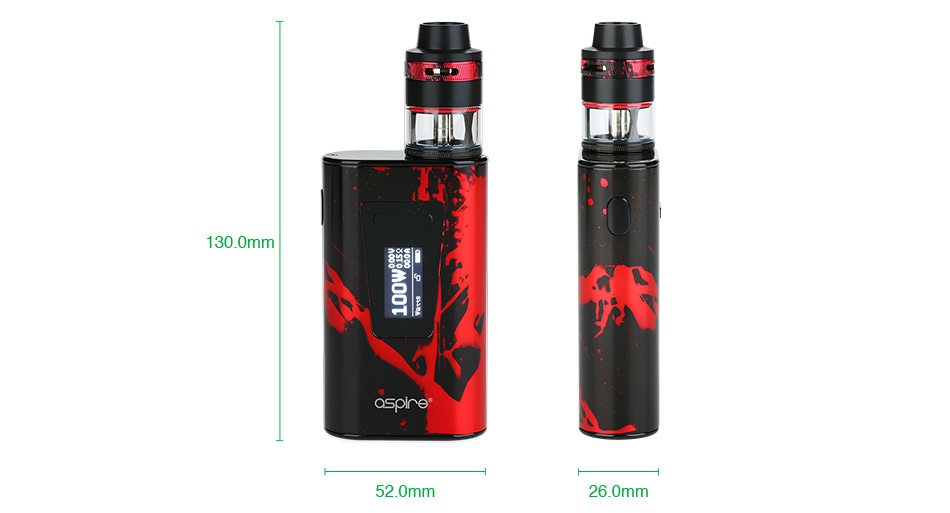 Aspire Typhon 100 Revvo TC Kit 5000mAh 3 520mm 26 0mm