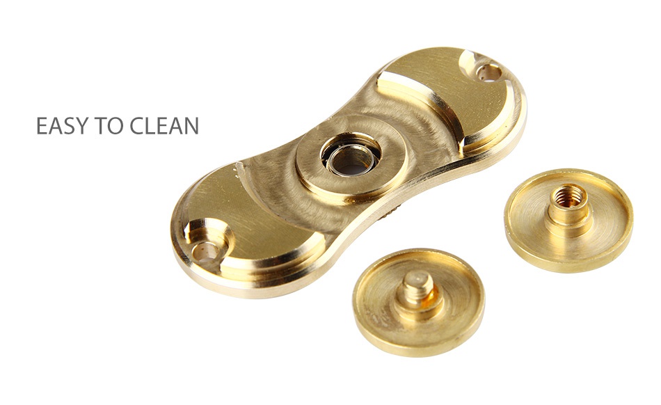 Brass Hand Spinner Fidget Toy with Two Spins EASY TO CLEAN