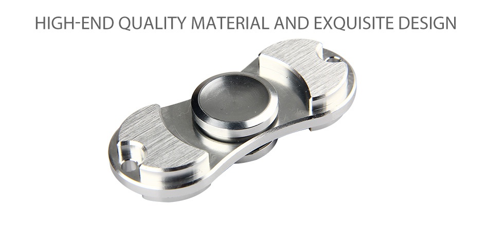 Aluminum Hand Spinner Fidget Toy with Two Spins HIGH END QUALITY MATERIAL AND EXQUISITE DESIGN