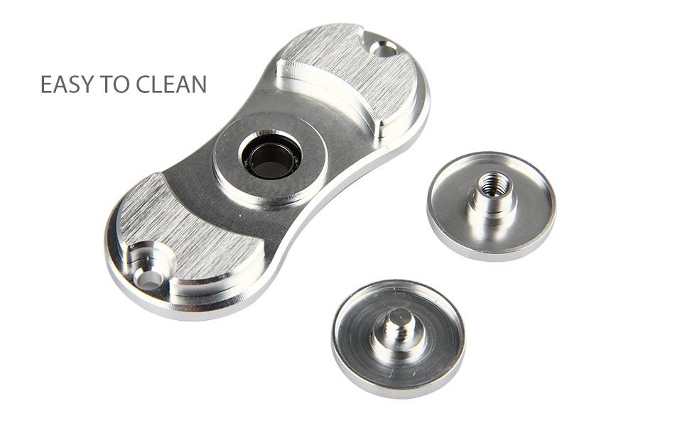 Aluminum Hand Spinner Fidget Toy with Two Spins EASY TO CLEAN Ny
