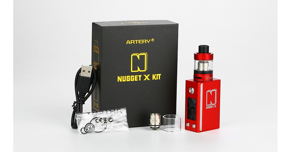 Artery Nugget X 50W with AT22 TC Starter Kit 2000mAh ARTERY NUGGET XKI