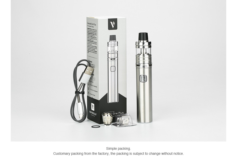 Vaporesso Cascade One Plus Starter Kit 3000mAh Simple packing Customary packing from the factory  the packing is subject to change without notice