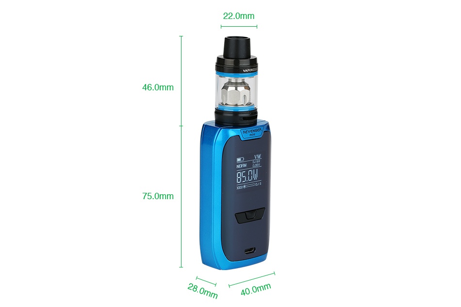 Vaporesso Revenger Mini 85W with NRG SE TC Kit 2500mAh 22 0mm 75 0mm om