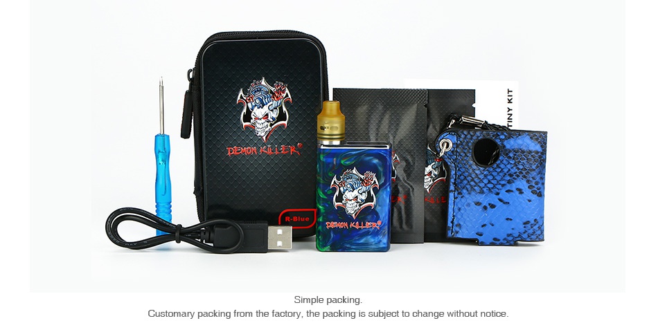 Demon Killer Tiny Kit 800mAh ple packing Customary packing from the factory  the packing is subject to change without notice