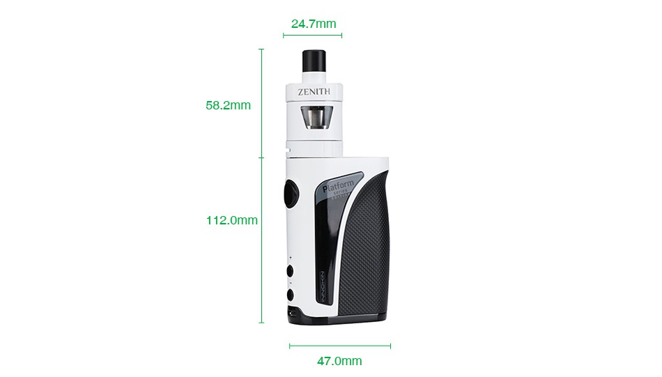 Innokin Kroma-A 75W TC Kit with Zenith Atomizer 2000mAh 24 7mm ZENITH 1120mm 47 0mm