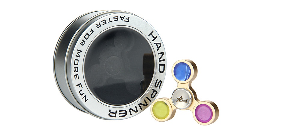 Starss Aluminum Tri-Bar Hand Spinner Fidget Toy  sb  m