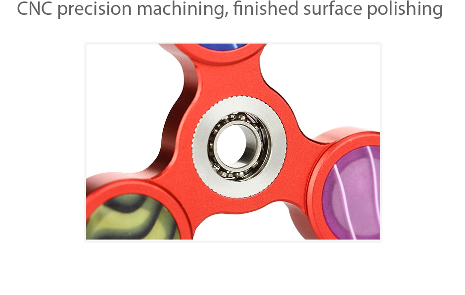 Starss Aluminum Tri-Bar Hand Spinner Fidget Toy CNC precision machining  finished surface polishing