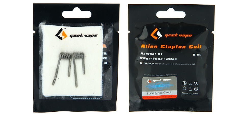 GeekVape Prebuilt Alien Clapton Coil 2pcs N 8